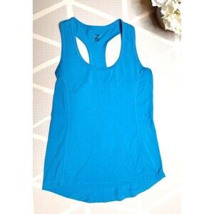 Zella Women's Size S Blue Lightweight Busy Stretch Racerback Athletic Tank Top